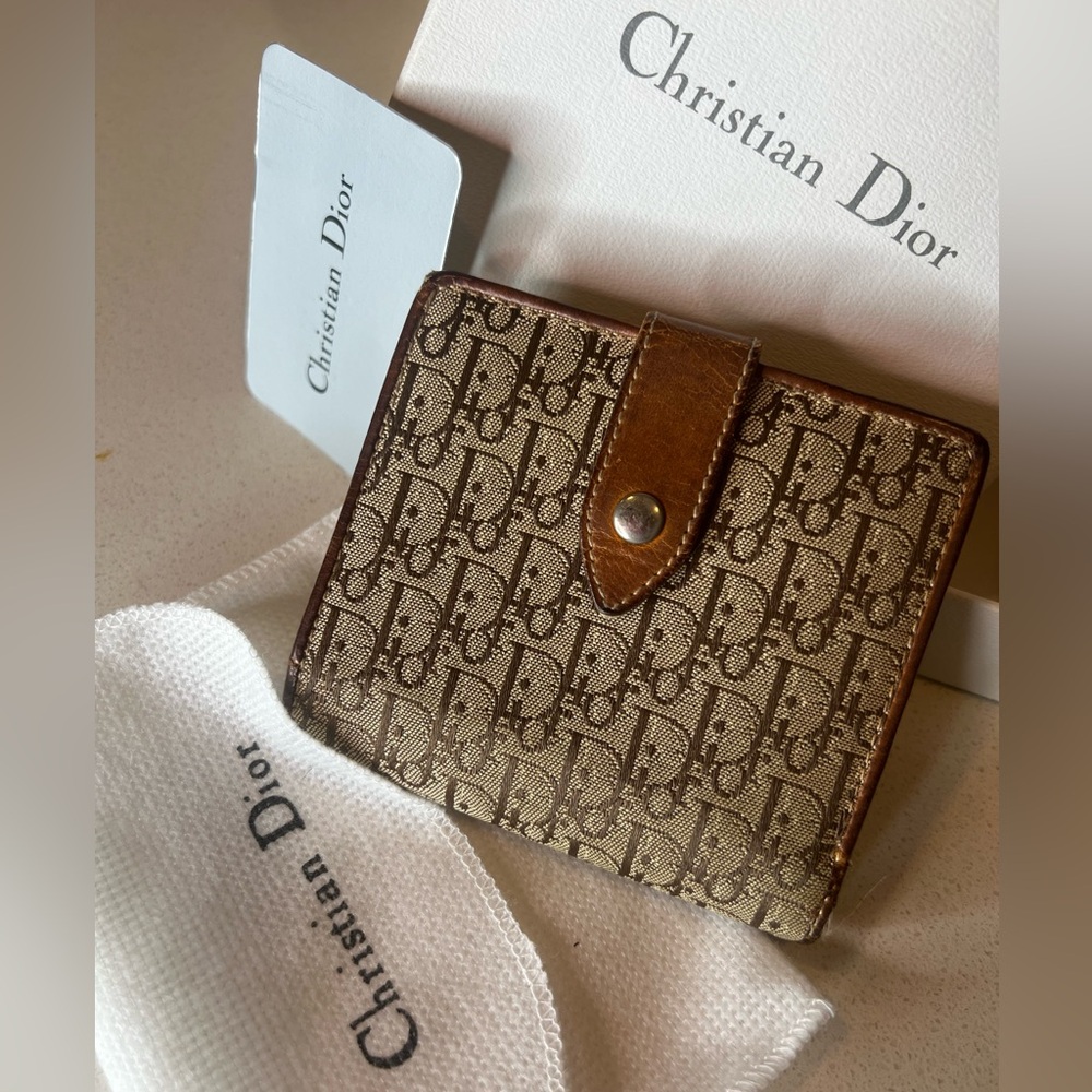 Christian Dior Trotter canvas bifold wallet